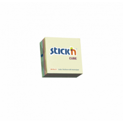 STICK'N ΚΥΒΟΣ ΑΥΤΟΚΟΛΛΗΤΑ 76x76mm 400Φ. ΠΑΣΤΕΛ 4ΧΡ. ΤΕΜ.